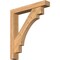 Ekena Millwork Merced Block Smooth Bracket w/ Offset Brace, Western Red Cedar, 5 1/2"W x 34"D x 38"H BKT0604X34X38MRC05SWR - alternate 1